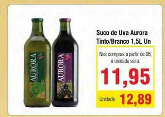 Spani Atacadista Suco De Uva Aurora Tinto Branco oferta