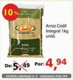 Supermercados ABC Arroz Codil Integral oferta