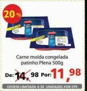 Supermercados ABC Carne Moida Congelada Patinho Plena oferta