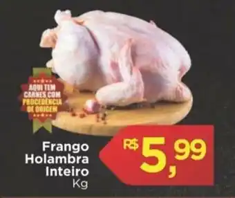 Supermercado Cubatao Frango Holambra Inteiro 1kg oferta