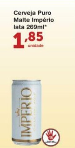 Cerveja Puro Malte Imperio lata 269ml