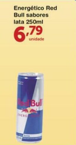 Roldão Energetico Red Bull sabores lata 250ml oferta
