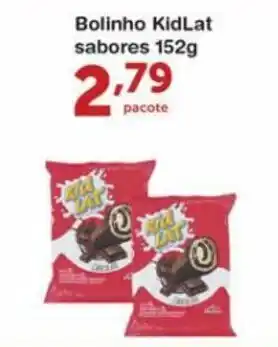 Roldão Bolinho Kidlat sabores 152g oferta