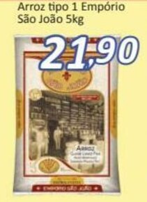 Supermercados Savegnago Arroz tipo 1 Emporio Sao Joao 5kg oferta