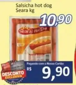 Supermercados Savegnago Salsicha Hot Dog Seara 1kg oferta