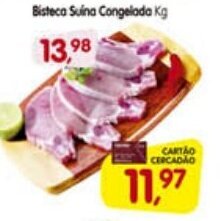 Cercadão Bisteca Suina Congelada 1kg oferta
