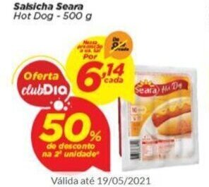 Dia Salsicha Seara 500g oferta