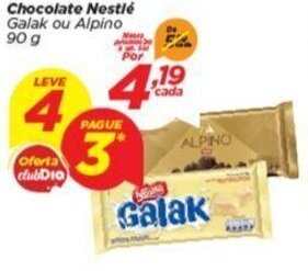 Dia Chocolate Nestle 90g oferta
