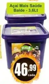 Sol Supermercados Acai Mais Saude balde 3.6L oferta