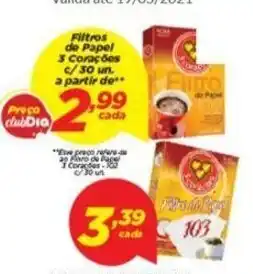 Filtros de Papel 3 Coracoes
