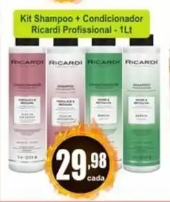 Kit Shampoo + Condicionador Ricardi Profissional 1L