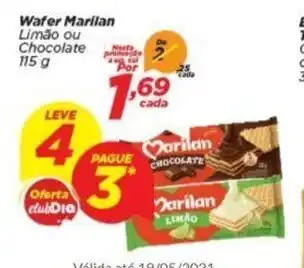 Dia Wafer Marilan 115g oferta