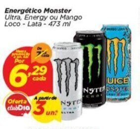 Dia Energetico Monster 473ml oferta