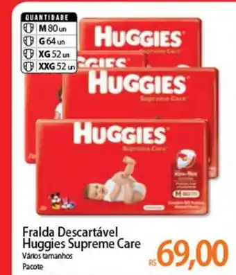 Fralda Descartável Huggies Supreme Care