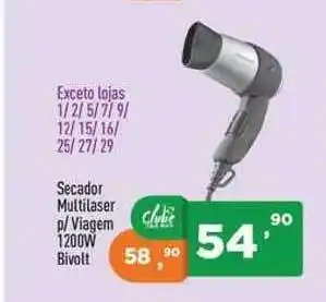 Secador Multilaster P Viagem 1200w Bivolt