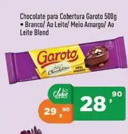 Supermercados Pague Menos Chocolate Para Cobertura Garoto oferta