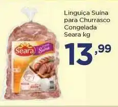 Apoio Mineiro Linguiça Suína Para Churrasco Congelada Seara 1kg oferta