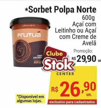 Stok Center Sorbet Polpa Norte oferta