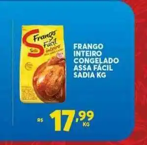 Atacadão Centro Sul Frango Inteiro Congelado Assa Fácil Sadia Kg oferta