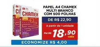Bahamas Mix Papel A4 Chamex Multi Branco Com 500 Folhas oferta