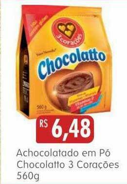 Epa Achocolatado Em Pó Chocolatto 3 Corações oferta