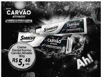 Creme Dental Sorriso Carvão Ativado