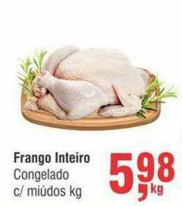 Higa Atacado Frango Inteiro Congelado C Miúdos Kg oferta