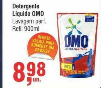 Higa Atacado Detergente Liquido Omo Lavagem Perf. Refil oferta