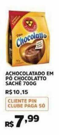Achocolatado Em Pó Chocolatto Sachê