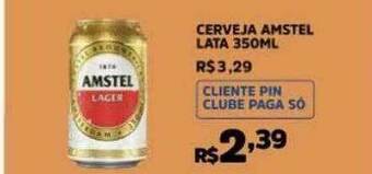 Pinheiro Supermercado Cerveja Amstel Lata oferta