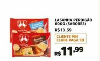Pinheiro Supermercado Lasanha Perdigão Sabores oferta