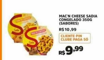 Pinheiro Supermercado Mac'n Cheese Sadia Congelado Sabores oferta
