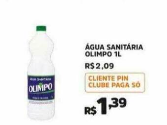 Pinheiro Supermercado Agua Sanitaria Olimpo oferta