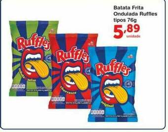 Roldão Batata Frita Ondulada Ruffles Tipos oferta