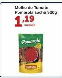 Roldão Molho De Tomate Pomarola Sachê oferta