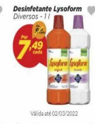 Dia Desinfetante Lysoform oferta