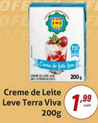 Creme De Leite Leve Terra Viva