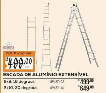 Obramax Escada De Alumínio Extensível oferta