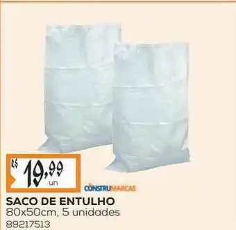 Saco De Entulho 80x50cm