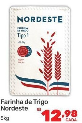 Supermercados Condor Farinha de trigo Nordeste 5kg oferta