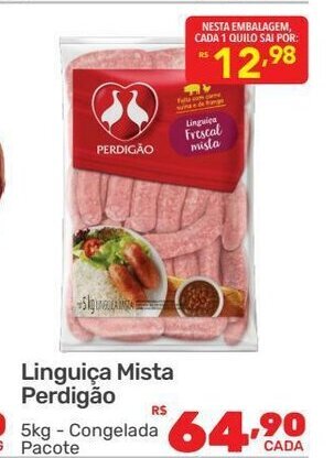 Supermercados Condor Linguica Mista Perdigao 5kg oferta