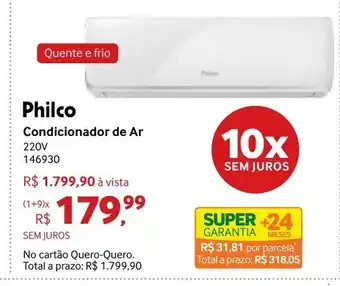 Quero Quero Philco Condicionador de Ar 220v oferta