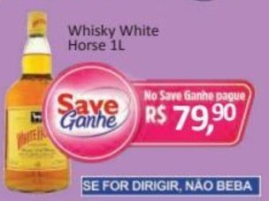 Supermercados Savegnago Whisky White Horse 1L oferta