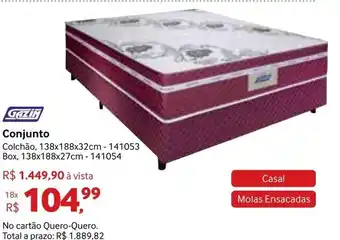 Quero Quero Gazim Conjunto oferta