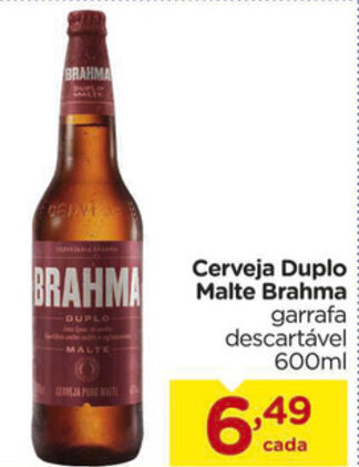 Carrefour Cerveja Duplo Malte Brahma 600ml oferta