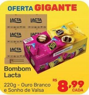 Supermercados Condor Bombom Lacta 220g oferta