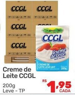 Supermercados Condor Creme de Leite CCGL 200g oferta