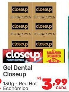 Supermercados Condor Gel Dental Close Up 130g oferta