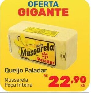 Supermercados Condor Queijo Paladar oferta
