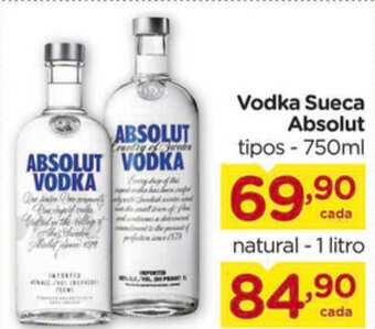 Carrefour Vodka Sueca Absolut 750ml oferta